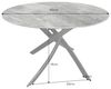 riess-ambiente Esstisch ALPINE 120cm taupe/schwarz - rund, Keramik, Marmor-Optik, Metall (Einzelartikel, 1-St), mir Sterngestell & Platz für 4 Personen – ideal für Esszimmer & Küche Bild 3