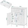 EUGAD Badmöbel-Set, (3-St), Unterschrank mit Tür, Badschrank mit 2 Spiegeln, kommode mit Regal Bild 5