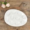 MamboCat Eierbecher MamboCat Eierplatte CREME Steingut oval cremeweiß Servierplatte Bild 5