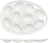 MamboCat Eierbecher MamboCat Eierplatte CREME Steingut oval cremeweiß Servierplatte Bild 4