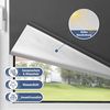 Verdunklungsrollo Klemmfix Rollo ohne Bohren Dunkelgrau B70 x H170cm-Stoffbreite 65cm Fenster Verdunkelung Jalousie Jalousien Sonnenschutz Fenster innen ohne Bohren Bild 2