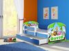 ACMA Kinderbett Jugendbett mit Einer Schublade und Matratze Blau mit Rausfallschutz Lattenrost II 140x70 160x80 180x80 (01 Zoo Name, 160x80 + Bettkasten) Bild 2