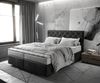 Boxspringbett Dream-Great Mikrofaser Anthrazit Vintage 160x200 cm mit Matratze und Topper Bild 2