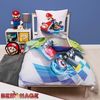 BERONAGE Wendebettwäsche Super Mario Kart Combo Bettwäsche Linon / Renforcé, reine Baumwolle, 2 teilig, 135x200 + 80x80 cm Bild 5