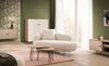 LOOKS by Wolfgang Joop Highboard Organic, Eiche Landhaus Dekor/Cremebeige, 120 x 39 x 134,4 cm Bild 2