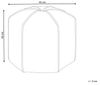 Pouf WISHEK Samtstoff Rosa Bild 3
