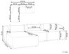 Ecksofa SVANSELE Stoff Taupe Rechtsseitig Bild 3