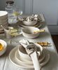 Zoha Geschirr-Set Roma, modernes Tafelservice Spülmaschinen- & Mikrowellengeeignet (24-tlg), 6 Personen, Porzellan, Kombiset mit Craquelé-Struktur, Warm-Beige Färbung für Eleganten Look Bild 5