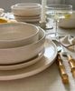 Zoha Geschirr-Set Roma, modernes Tafelservice Spülmaschinen- & Mikrowellengeeignet (24-tlg), 6 Personen, Porzellan, Kombiset mit Craquelé-Struktur, Warm-Beige Färbung für Eleganten Look Bild 4