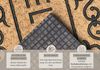 HANSE Home Fußmatte Mix Mats Gummi-Kokos Welcome Floral Border, Türmatte, rechteckig, Höhe: 15 mm, Kokos, Gummi, Schmutzfangmatte, Outdoor, Rutschfest, Innen, Kokosmatte Bild 4