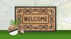 HANSE Home Fußmatte Mix Mats Gummi-Kokos Welcome Floral Border, Türmatte, rechteckig, Höhe: 15 mm, Kokos, Gummi, Schmutzfangmatte, Outdoor, Rutschfest, Innen, Kokosmatte Bild 2