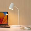 Lindby Schreibtischlampe Ailina, LED, Kunststoff Weiß warmweiß IP20, 1 x 5 W LED, warmweiß Bild 2