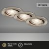 Di-Ka LED Einbauleuchte Sten 3er Set nickel-matt Ø 8,5 cm GU10 5 W Bild 2