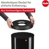Hailo flammenlöschender Papierkorb ProfiLine Safe M, Abfalleimer, Mülleimer, Stahlblech, Schwarz, 14 L, 0915-422 Bild 4