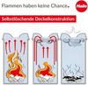 Hailo flammenlöschender Papierkorb ProfiLine Safe M, Abfalleimer, Mülleimer, Stahlblech, Schwarz, 14 L, 0915-422 Bild 3