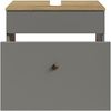 Pelipal Quickset 937 Waschbeckenunterschrank, Holzwerkstoff, Quarzgrau Matt, 53 x 60 x 33 cm Bild 5