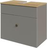 Pelipal Quickset 937 Waschbeckenunterschrank, Holzwerkstoff, Quarzgrau Matt, 53 x 60 x 33 cm Bild 4