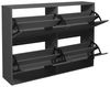Schuhkipper >Bonnie< in anthrazit matt lack - 120x86x25cm (BxHxT) Bild 3