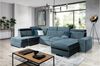 99rooms Asopo Wohnlandschaft Velours MONOLITH Blau Rechts ohne Bild 2