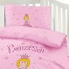 Optidream Renforcé Baby Bettwäsche 100x135 cm Bettbezug Kopfkissenbezug 40x60 cm Prinzessin Rosa Bild 3