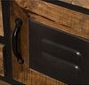 DRW Eingangstisch mit 4 Schubladen und 1 Tür aus Holz und Metall in Natur, 120 x 40 x 80 cm Bild 5