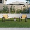 QLS Gartenbank Bankbeine ROM (Set 2 Stück, pulverbeschichtet), Bankgestell Bankfüße Beine aus Stahl schwarz Bild 5