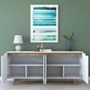 Dmora Sideboard Nusakan 180 x 45 x 78,6 cm Weiß 2 Böden 4 Türen Bild 5