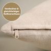 Blumtal Kissenbezug Chenille - Kuscheliges Zierkissen, (2 Stück), mit verstecktem Reißverschluss im praktischen Set Bild 3
