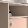 Lomadox Schreibtisch MODICA-131, beige mit rosa, Softclose-Schublade, fühlbare Struktur, 120cm Breit Bild 2