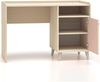 Lomadox Schreibtisch MODICA-131, beige mit rosa, Softclose-Schublade, fühlbare Struktur, 120cm Breit Bild 4