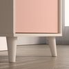 Lomadox Schreibtisch MODICA-131, beige mit rosa, Softclose-Schublade, fühlbare Struktur, 120cm Breit Bild 3