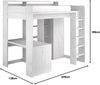 Parisot Hochbett Higher mit Schrank und Schreibtisch Bild 3