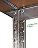 ONDIS24 Schwerlastregal Metallregal Thomas, Lagerregal 90 x 40 x 180 (H) cm, Kellerregal, 1-tlg, 875kg Steckregal mit 5 Einlegeböden, Werkstattregal 5X 175kg belastbar Bild 4