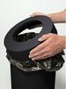 Authentics Midi Cap Papierkorb, Abfalleimer, Mülleimer 20 L, Polypropylen, Schwarz Matt, 1026799 Bild 3