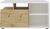FMD Möbel - TWIN 2 - Couchtisch - melaminharzbeschichtete Spanplatte - Weiß perl / Artisan Eiche - 82 x 69,1 x 10,3cm Bild 5