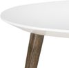 SAFAVIEH Contemporary Wooden Accent Table, in White and Dark Brown, 80 X 80 X 39.87 Bild 3