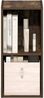 Furinno Fulda Bücherregal, 2-stöckiges schmales Bücherregal, Regal mit 10-Zoll breitem Stauraum, 23,6(T) x 25,0(B) x 53,8(H) cm, für Wohnzimmer, Schlafzimmer, Home Office, Amber-Kiefer Bild 5