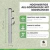 Doppler ALU Bodenhülse Universal mit Bodenanker für Rohr ø 32 - 60 mm Bild 2