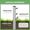 Doppler ALU Bodenhülse Universal mit Bodenanker für Rohr ø 32 - 60 mm Bild 3