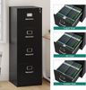 YITAHOME Aktenschrank, Metall, Schwarz, 45.8 x 45 x 133 cm Bild 5
