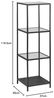 Regal >Carney< in Schwarz/matt aus Metall - 35x119,5x37cm (BxHxT) Bild 2