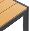 DRW Tisch aus anthrazitfarbenem Stahl und Polyethylenplatte, Naturholz, 150 x 90 x 74 cm Bild 4