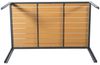 DRW Tisch aus anthrazitfarbenem Stahl und Polyethylenplatte, Naturholz, 150 x 90 x 74 cm Bild 5