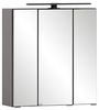 Badezimmer-Set >Lyon< (2-tlg.) in matt-grau, Graphitgrau - 60x195x35cm (BxHxT) Bild 5