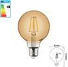 4 W E27 LED Filament Leuchtmittel Kugel Globe G80, Durchmesser 80mm | 360 Lumen | (2200 K) Warmweiß Bild 2