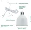 Venso E27 SAGA Lampenschirm Schwarz LED Pflanzenlampe Bild 5