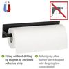 WENKO Wandrollenhalter Modell Ima, Küchenrollenhalter, magnetisch, für gängige Küchenrollen, Marmor-Optik Bild 2