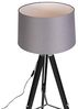 Qazqa Stehlampe Tripod, ohne Leuchtmittel, E27, Weiß, Industrie, Holz, 1-flammig Bild 5