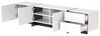 FurnitureR TV-Lowboard in Schwarz-Weiß Hochglanz, modernes Farbblock-Design mit großem Stauraum & klaren Linien Bild 5