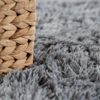 Paco Home Hochflor Teppich Wohnzimmer rutschfest Fellteppich Shaggy Flauschig Weich Modern Kunstfell Fell Imitat Einfarbig, Grösse:120 cm Rund, Farbe:Grau Bild 5